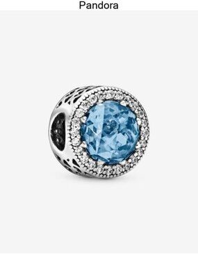 Pandora Sparkling Sky Blue Charm